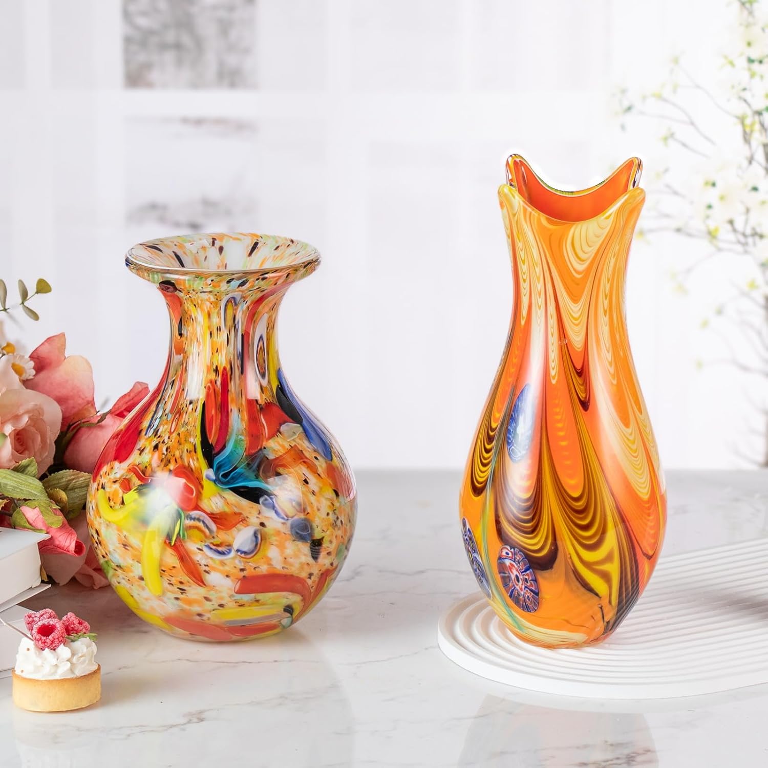 KAMMAK 8HPJG02107 glass vase detail image 3 in product description