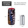 KAMMAK Colored Glass Vase, Beautiful Hand Blown Decorative Vase, Modern Art Vase for Flower Mantle Dining Table Centerpiece, Entryway Living Room Wedding Decoration (JG20121) KAMMAK 8HPJG02121 glass vase shape and proportion detail image 3
