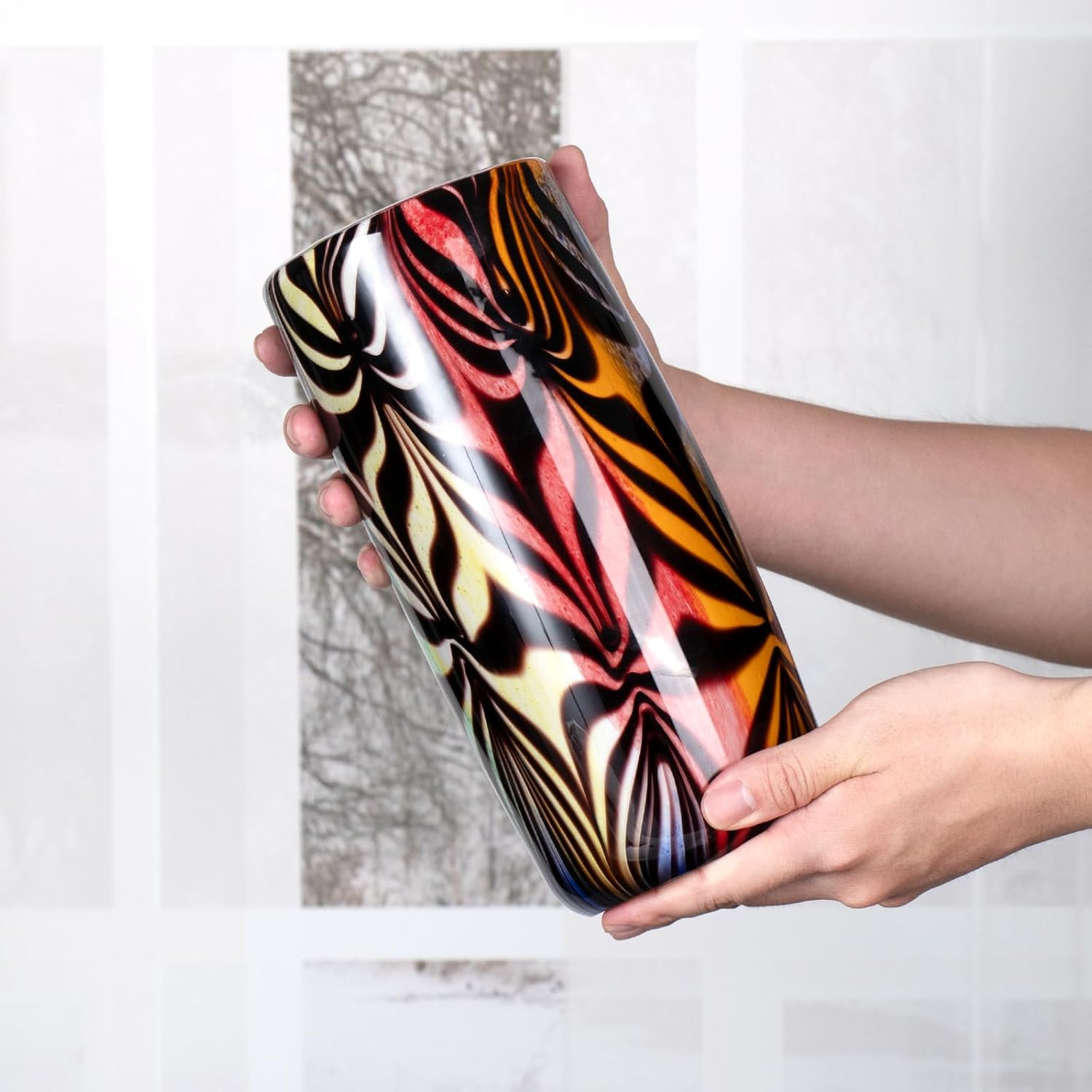 KAMMAK 8HPJG02121 glass vase detail image 4 in product description