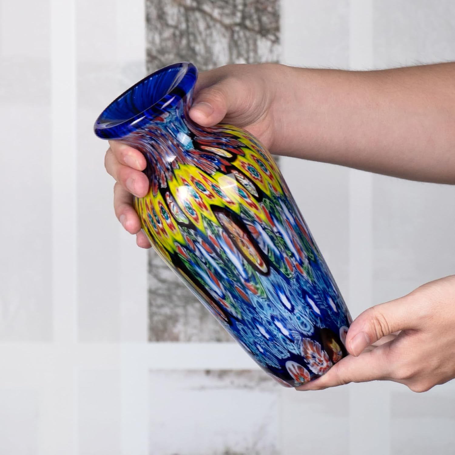 KAMMAK 8HPJG02154 glass vase detail image 4 in product description