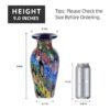 KAMMAK Colored Glass Vase, Beautiful Hand Blown Decorative Vase, Modern Art Vase for Flower Mantle Dining Table Centerpiece, Entryway Living Room Wedding Decoration (JG20155) KAMMAK 8HPJG02155 glass vase shape and proportion detail image 3