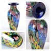 KAMMAK Colored Glass Vase, Beautiful Hand Blown Decorative Vase, Modern Art Vase for Flower Mantle Dining Table Centerpiece, Entryway Living Room Wedding Decoration (JG20155) KAMMAK 8HPJG02155 glass vase styled on dining table image 5