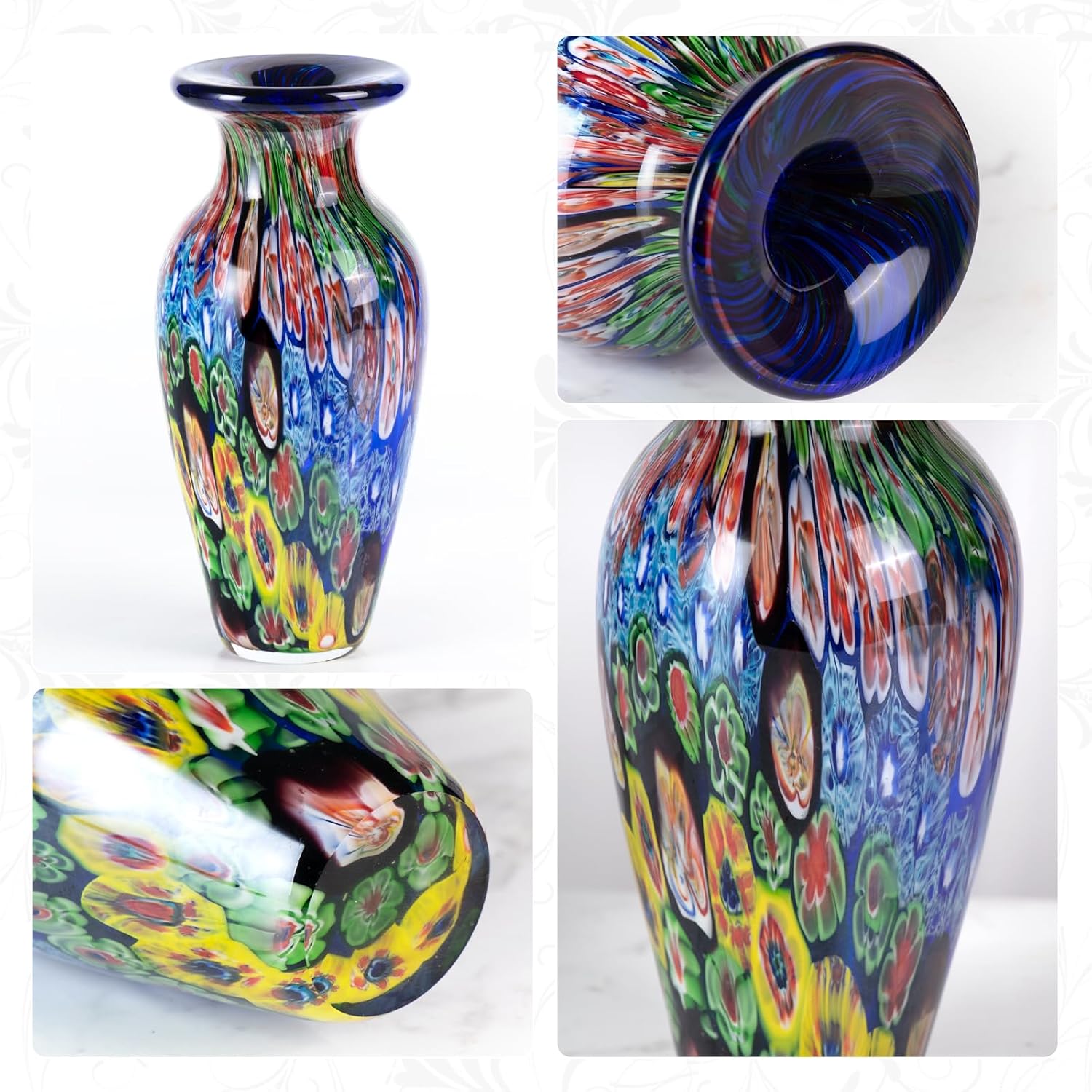 KAMMAK 8HPJG02155 glass vase detail image 3 in product description