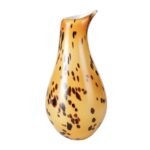 KAMMAK Colored Glass Vase, Beautiful Hand Blown Decorative Vase, Modern Art Vase for Flower Mantle Dining Table Centerpiece, Entryway Living Room Wedding Decoration (JG2056)