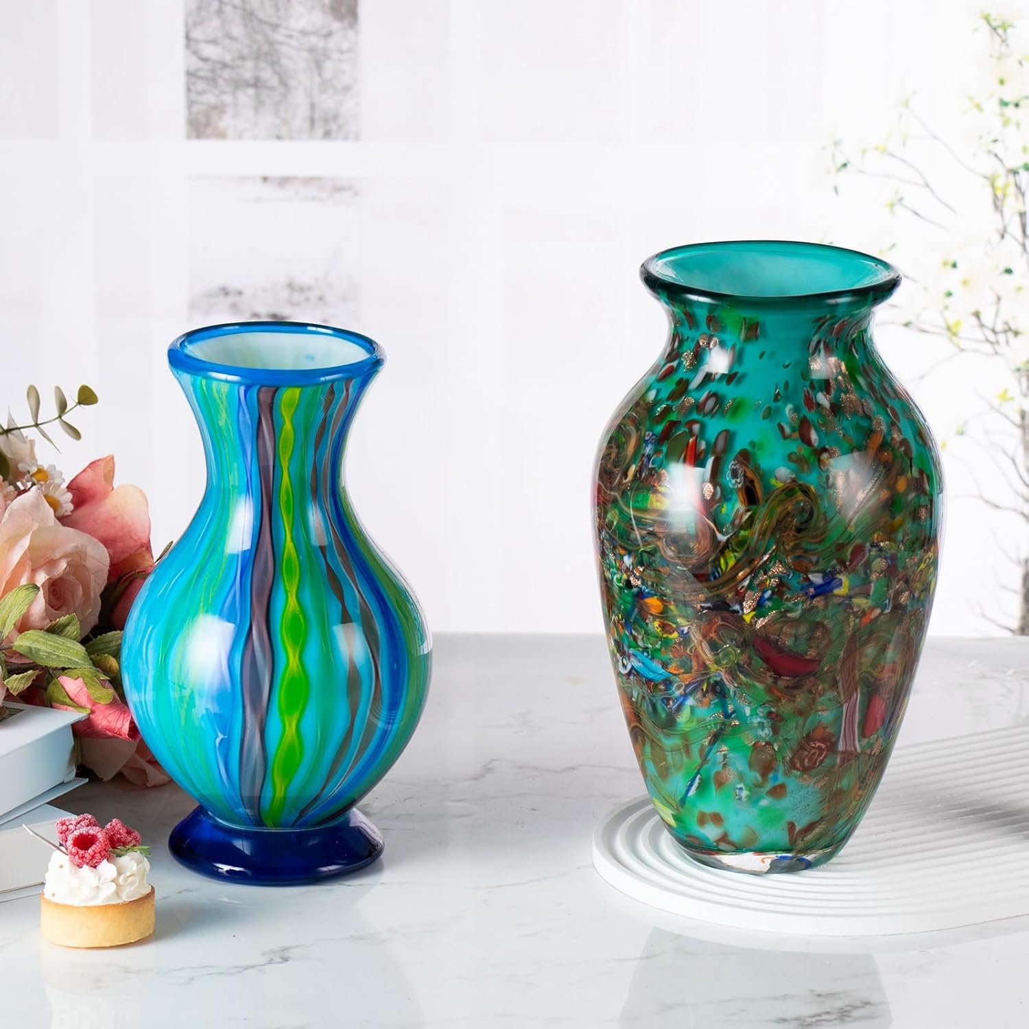 KAMMAK 8HPJG02159 glass vase detail image 3 in product description
