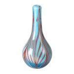 KAMMAK Colored Glass Vase, Beautiful Hand Blown Decorative Vase, Modern Art Vase for Flower Mantle Dining Table Centerpiece, Entryway Living Room Wedding Decoration (JG2065)