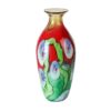 KAMMAK Colored Glass Vase, Beautiful Hand Blown Decorative Vase, Modern Art Vase for Flower Mantle Dining Table Centerpiece, Entryway Living Room Wedding Decoration (JG2049) KAMMAK 8HPJG02049 glass vase front view for product display