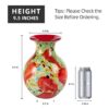 KAMMAK Colored Glass Vase, Beautiful Hand Blown Decorative Vase, Modern Art Vase for Flower Mantle Dining Table Centerpiece, Entryway Living Room Wedding Decoration (JG2092) KAMMAK 8HPJG02092 glass vase shape and proportion detail image 3