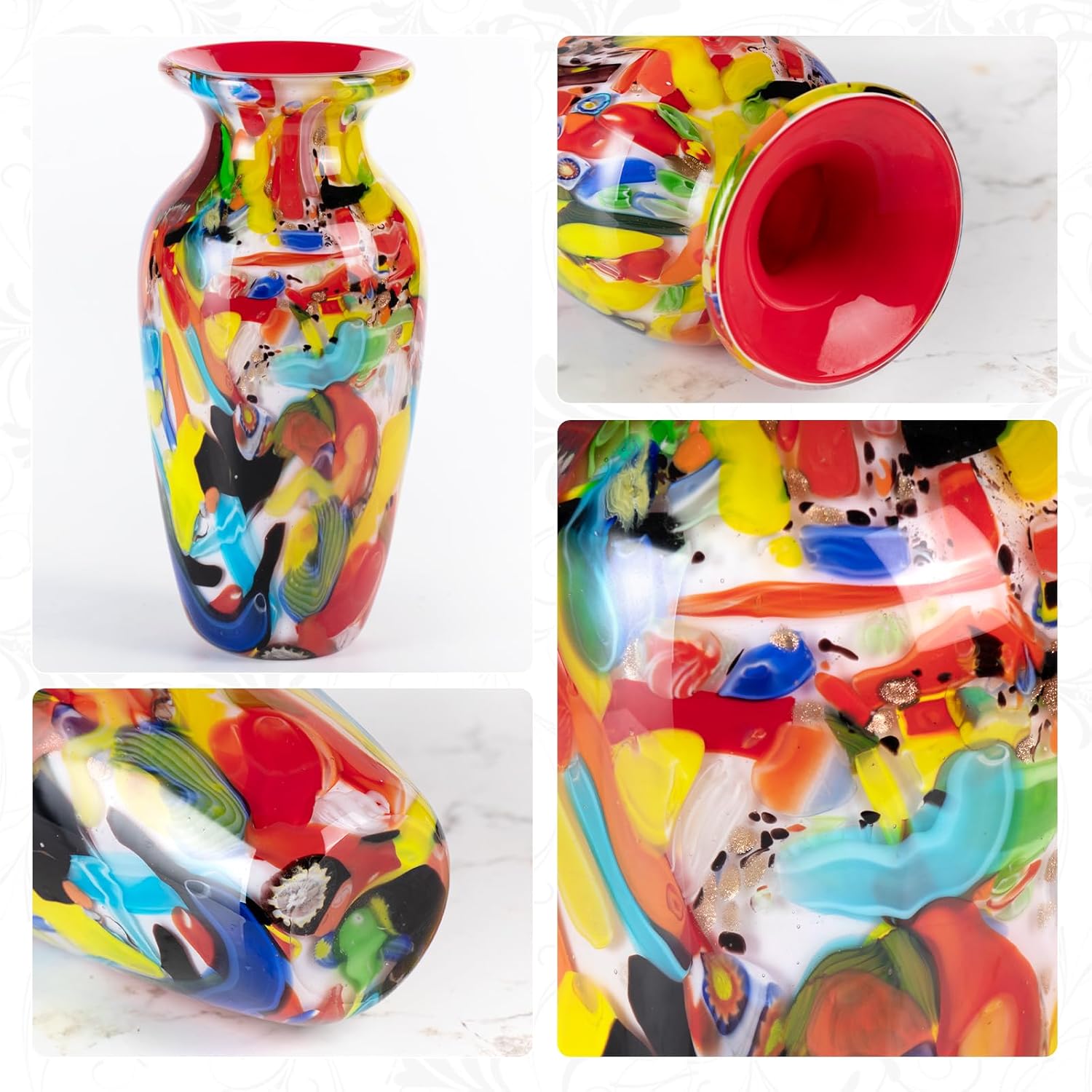 KAMMAK 8HPJG02036 glass vase detail image 2 in product description