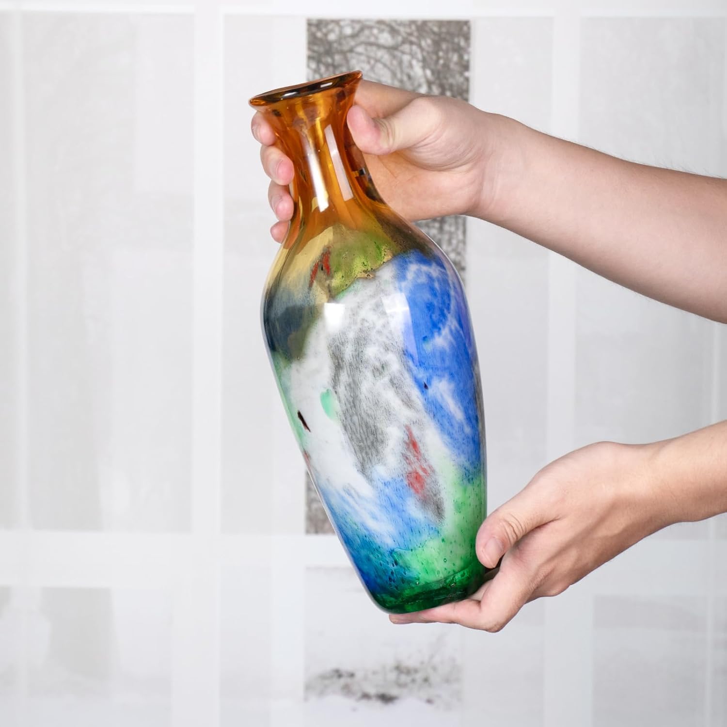 KAMMAK 8HPJG02059 glass vase detail image 3 in product description
