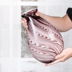 KAMMAK Colored Glass Vase, Beautiful Hand Blown Decorative Vase, Modern Art Vase for Flower Mantle Dining Table Centerpiece, Entryway Living Room Wedding Decoration (JG2102) KAMMAK 8HPJG02102 glass vase styled on dining table image 5