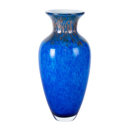 KAMMAK Colored Glass Vase, Beautiful Hand Blown Decorative Vase, Modern Art Vase for Flower Mantle Dining Table Centerpiece, Entryway Living Room Wedding Decoration, 8HPFH02029