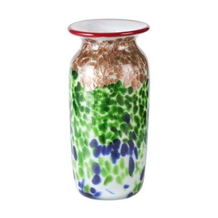 KAMMAK Colored Glass Vase, Beautiful Hand Blown Decorative Vase, Modern Art Vase for Flower Mantle Dining Table Centerpiece, Entryway Living Room Wedding Decoration, 8HPFH02046