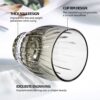 KAMMAK 8KPWY001 whiskey glasses shape and proportion detail image 3