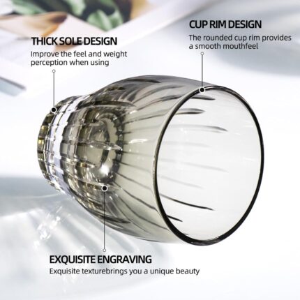 KAMMAK Crystal Whiskey Glasses, 8KPWY001