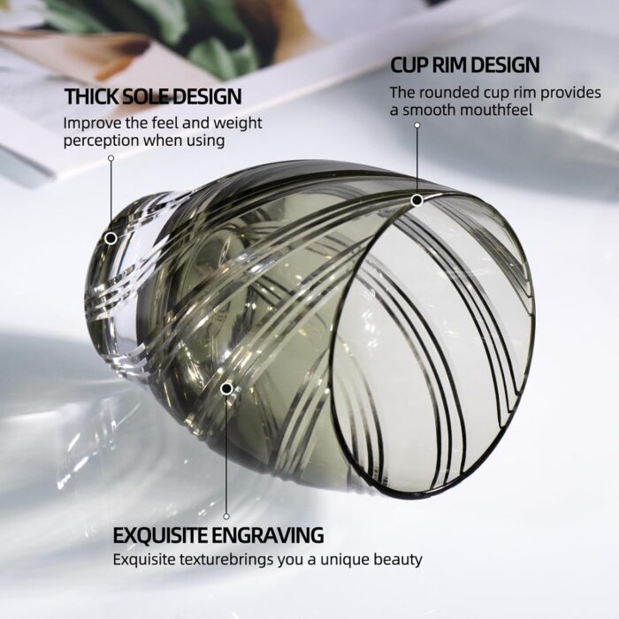 KAMMAK Crystal Whiskey Glasses, 8KPWY002