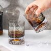 KAMMAK 8KPWY005 whiskey glasses side angle view showing silhouette