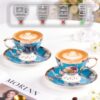 KAMMAK GH03 Cups and Saucers Set KAMMAK 8KPGHO03 ceramic cup and saucer close-up material texture detail image 4