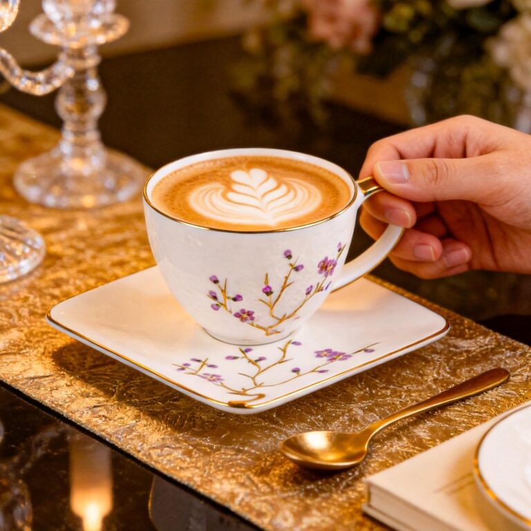 KAMMAK 8KPGH025+26 ceramic cup and saucer detail image 3 in product description