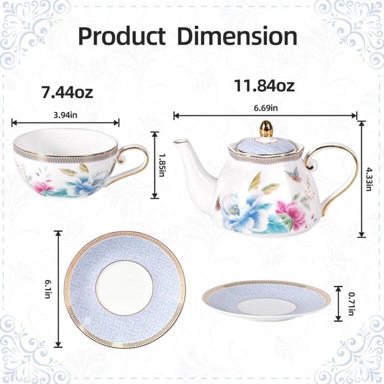KAMMAK 8KPGH008 ceramic teapot front view in product description