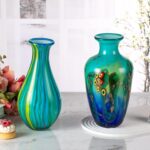 Modern Art Vase for Flower Mantle Dining Table Centerpiece, Entryway Living Room Wedding Decoration (JG2010) KAMMAK 8HPJG02010 glass vase styled on dining table image 5