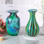 Modern Art Vase for Flower Mantle Dining Table Centerpiece, Entryway Living Room Wedding Decoration (JG2009) KAMMAK 8HPJG02009 glass vase styled on dining table image 5