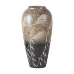 Modern Ceramic Vase, Decorative Flower Vases for Home, Pottery Vases for Living Room, Kitchen, Bedroom, Shelf, Rustic Farmhouse, Bookshelf, Table Décor（ZH04）