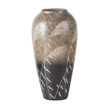 Modern Ceramic Vase, Decorative Flower Vases for Home, Pottery Vases for Living Room, Kitchen, Bedroom, Shelf, Rustic Farmhouse, Bookshelf, Table Décor（ZH04）