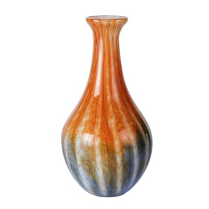 KAMMAK Colored Glass Vase, Beautiful Hand Blown Decorative Vase, Modern Art Vase for Flower Mantle Dining Table Centerpiece, Entryway Living Room Wedding Decoration (JG2083)