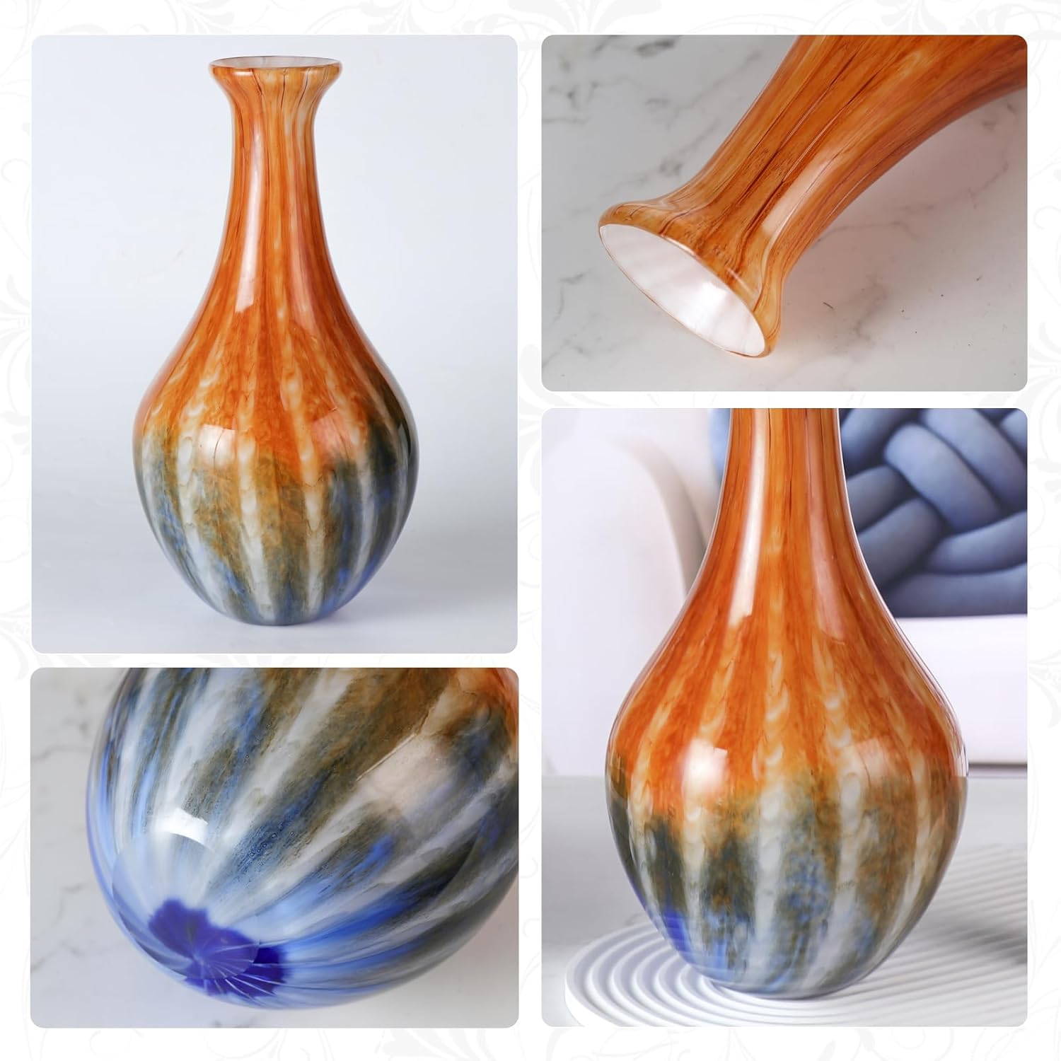 KAMMAK 8HPJG02083 glass vase detail image 3 in product description