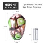 KAMMAK Colored Glass Vase, Beautiful Hand Blown Decorative Vase, Modern Art Vase for Flower Mantle Dining Table Centerpiece, Entryway Living Room Wedding Decoration (JG2153)