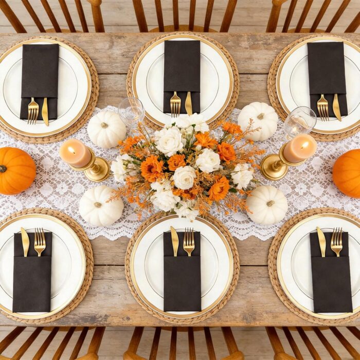 KAMMAK Napkins Disposable Coffee Cloth like Dinner Paper Napkins with Pocket 50 Pack Folded Napkins Wedding Reception Bathroom, Luncheon Guest Hand Towel for Party Decoration,...