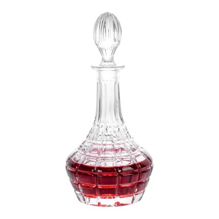 Liquor Decanter, 750ml Glass Decanter with Stopper, Lead-Free Elegant Red Wine Carafe, Unique Wine Aerator for Bar, Party, Anniversary, Home, Banquet, Idea Gift for Men and...