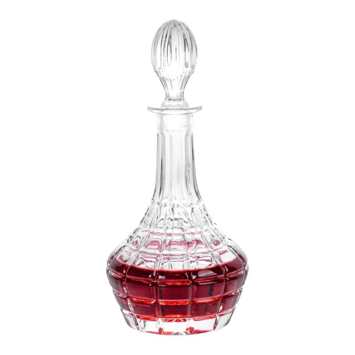 Liquor Decanter, 750ml Glass Decanter with Stopper, Lead-Free Elegant Red Wine Carafe, Unique Wine Aerator for Bar, Party, Anniversary, Home, Banquet, Idea Gift for Men and...