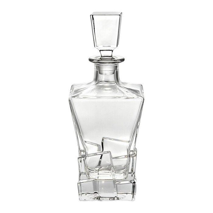 KAMMAK 8KPJB005 glass decanter side angle view showing silhouette