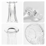 Liquor Decanter, 800ml Glass Decanter with Stopper, Lead-Free Elegant Red Wine Carafe, Unique Wine Aerator for Bar, Party, Anniversary, Home, Banquet, Idea Gift for Men and...