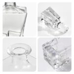 Liquor Decanter, 800ml Glass Decanter with Stopper, Lead-Free Elegant Red Wine Carafe, Unique Wine Aerator for Bar, Party, Anniversary, Home, Banquet, Idea Gift for Men and...