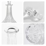 Liquor Decanter, 800ml Glass Decanter with Stopper, Lead-Free Elegant Red Wine Carafe, Unique Wine Aerator for Bar, Party, Anniversary, Home, Banquet, Idea Gift for Men and...