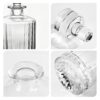 Liquor Decanter, 950ml Glass Decanter with Stopper, Elegant Red Wine Carafe, Unique Wine Aerator for Bar, Party, Anniversary, Home, Banquet, Idea Gift for Men and... KAMMAK 8KPJB004 glass decanter close-up material texture detail image 4