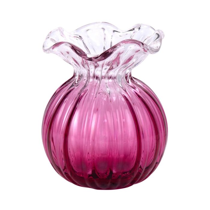 KAMMAK 8HPSYX057 glass vase front view for product display