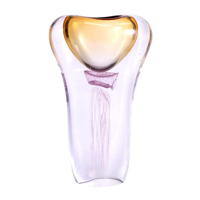 KAMMAK 8HPSYX059 glass vase front view for product display