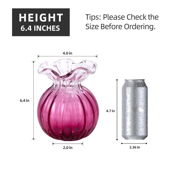 KAMMAK 8HPSYX057 glass vase shape and proportion detail image 3