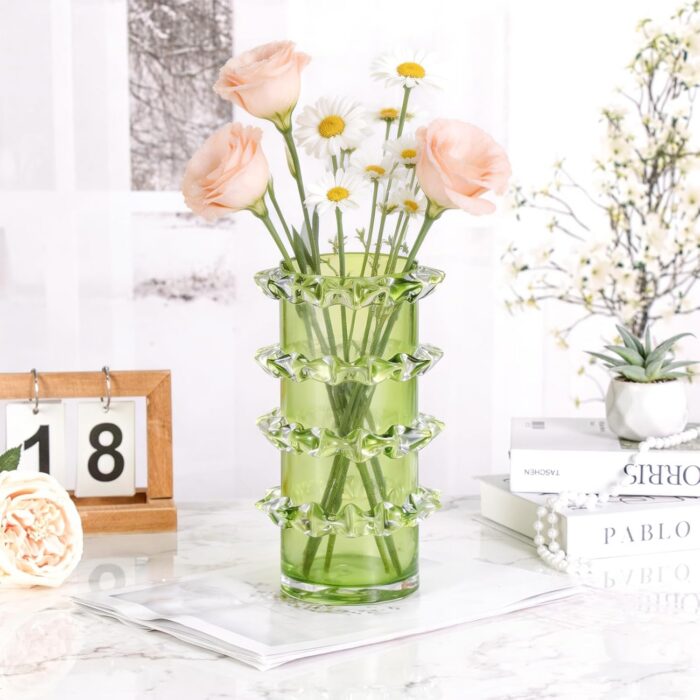 KAMMAK 8HPSYX031 glass vase side angle view showing silhouette