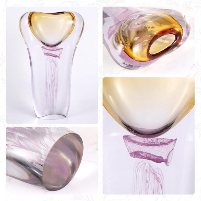 KAMMAK 8HPSYX059 glass vase close-up material texture detail image 4