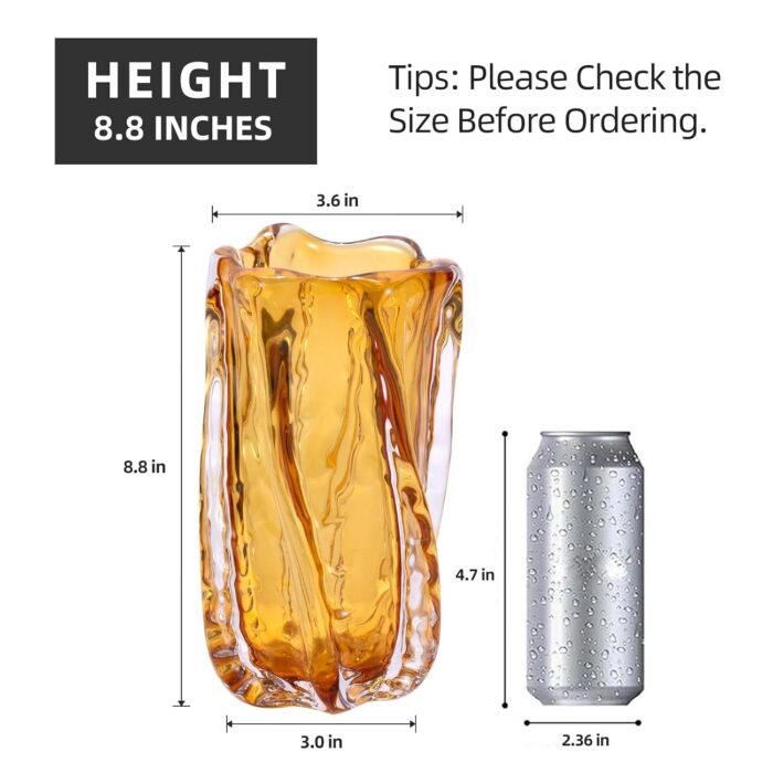 KAMMAK 8HPSYX029 glass vase shape and proportion detail image 3