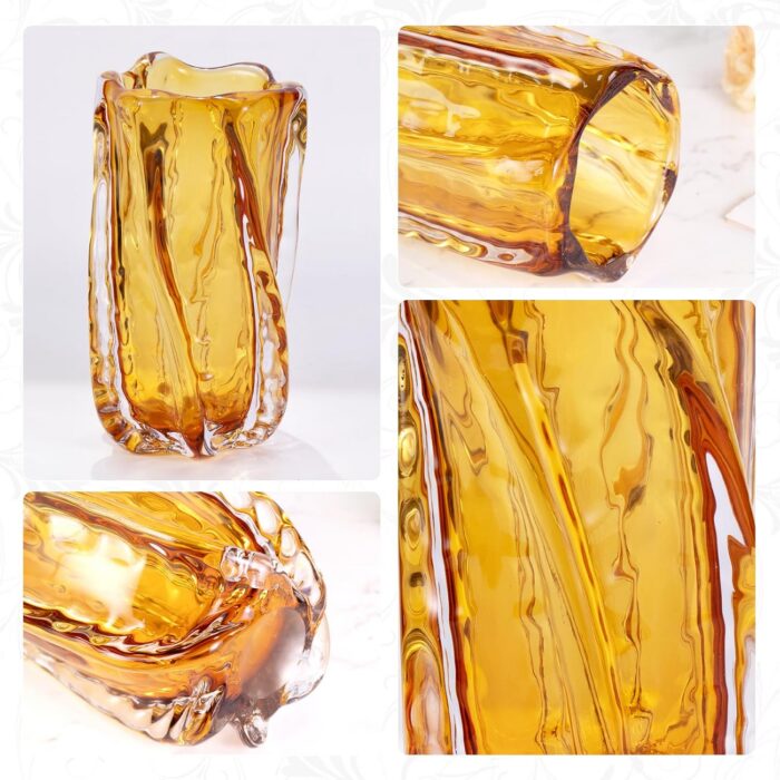 KAMMAK 8HPSYX029 glass vase side angle view showing silhouette