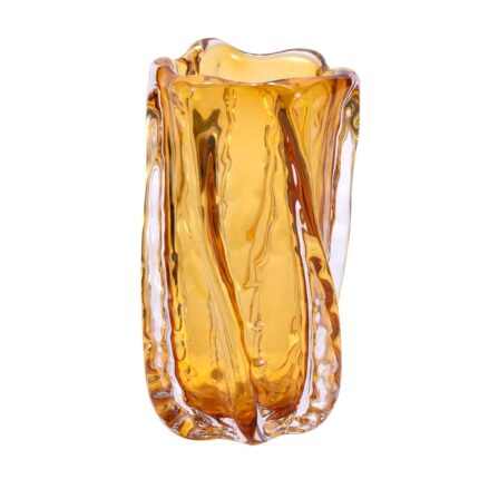 KAMMAK Colored Glass Vase, Beautiful Hand Blown Decorative Vase, Modern Art Vase for Flower Mantle Dining Table Centerpiece, Entryway Living Room Wedding Decoration (SYX29) KAMMAK 8HPSYX029 glass vase product card image