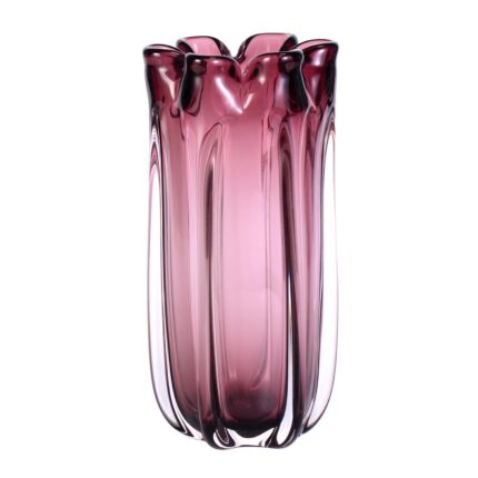 KAMMAK Colored Glass Vase, Beautiful Hand Blown Decorative Vase, Modern Art Vase for Flower Mantle Dining Table Centerpiece, Entryway Living Room Wedding Decoration (SYX35) KAMMAK 8HPSYX035 glass vase product card image