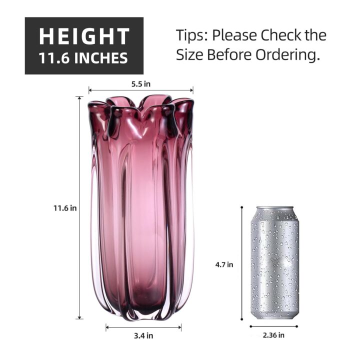 KAMMAK 8HPSYX035 glass vase shape and proportion detail image 3