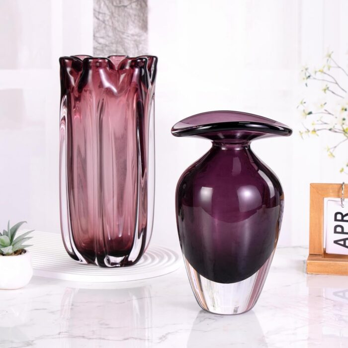 KAMMAK 8HPSYX035 glass vase scale and proportion view image 6